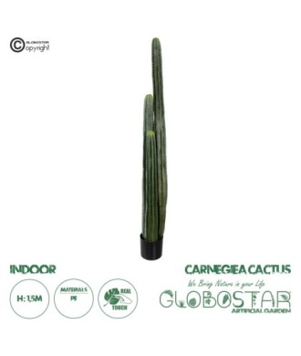 GloboStar® Artificial Garden CARNEGIEA CACTUS 20122 Τεχνητό Διακοσμητικό Φυτό Κάκτος Σαγκουάρο Υ150cm